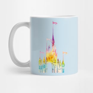 Watercolor Splash Castle Mug